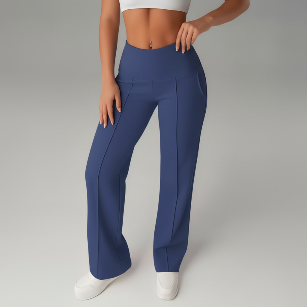 Comfortable High Waist Wide Leg Stretch Yoga Pants