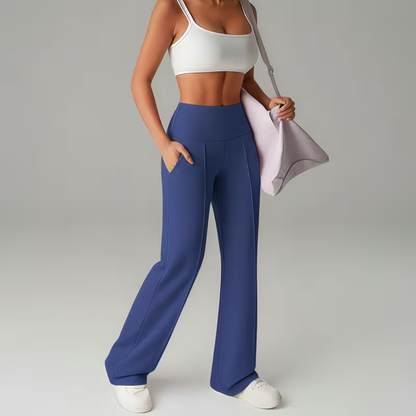 Comfortable High Waist Wide Leg Stretch Yoga Pants