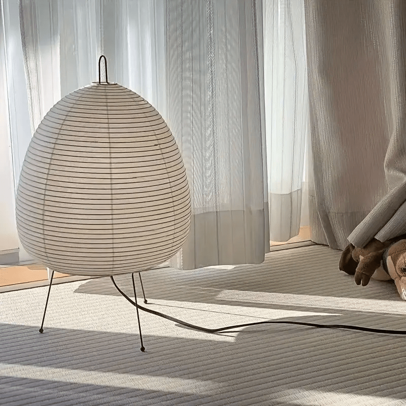 Rustic Traditional Japanese Table Lamp