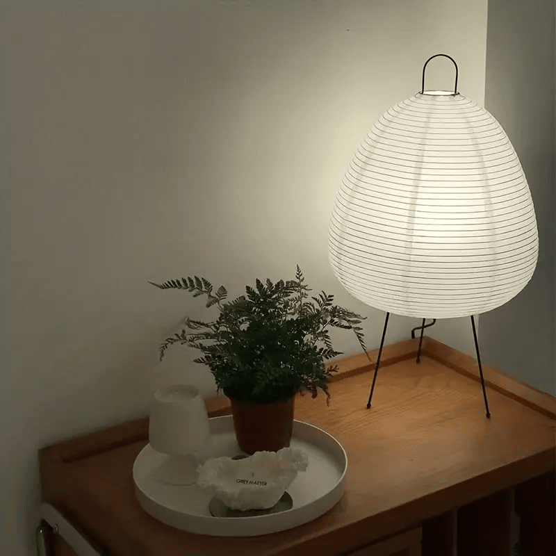Rustic Traditional Japanese Table Lamp