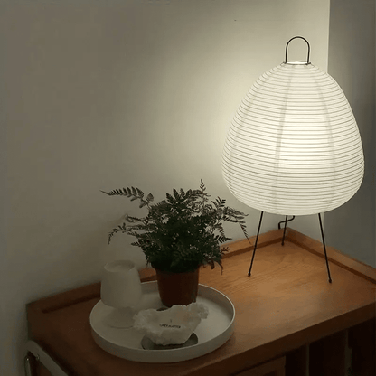 Rustic Traditional Japanese Table Lamp
