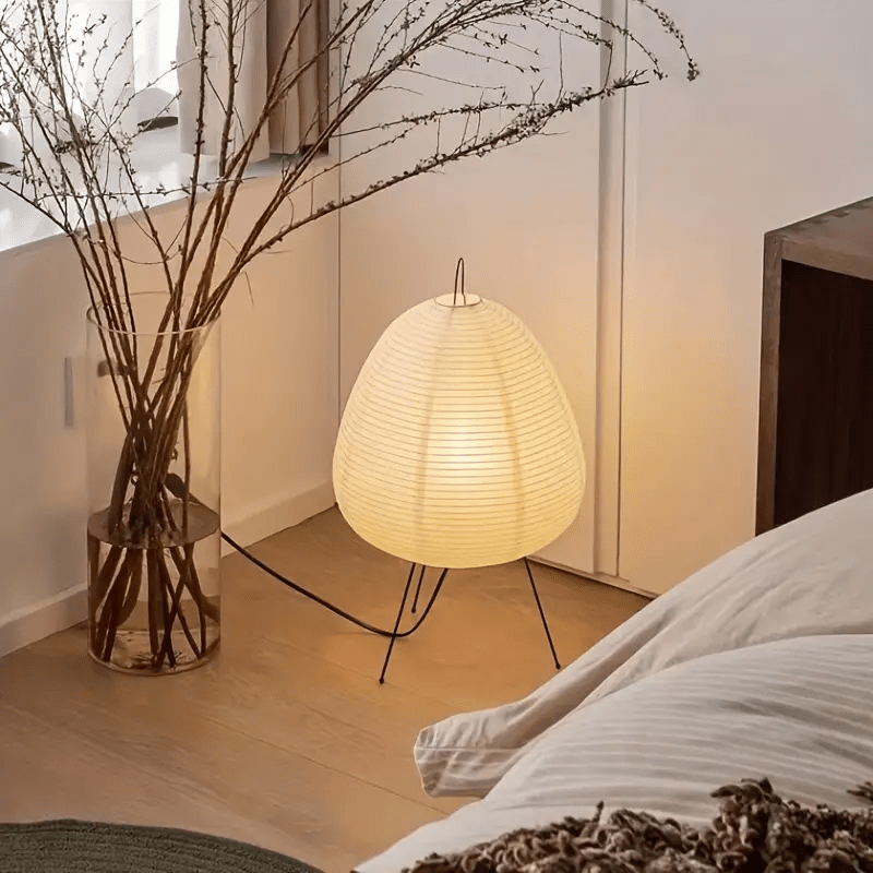 Rustic Traditional Japanese Table Lamp