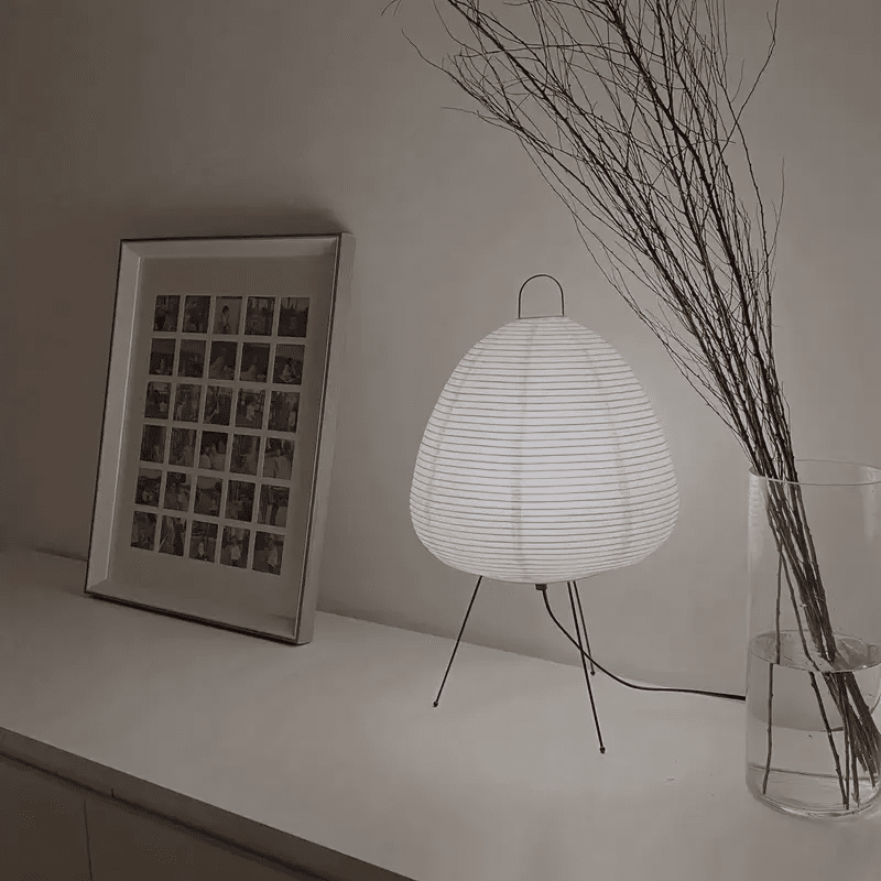 Rustic Traditional Japanese Table Lamp