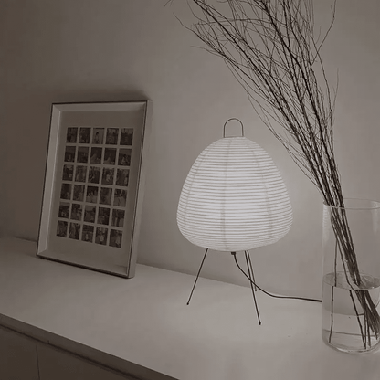 Rustic Traditional Japanese Table Lamp