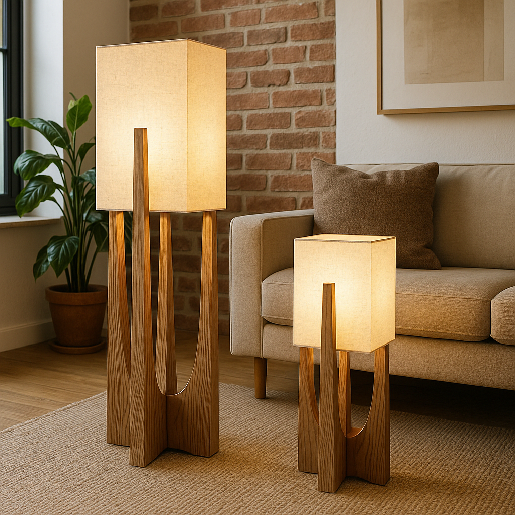 WabiSabi | Elegant Handmade Japanese Style Modern Floor Lamp 1