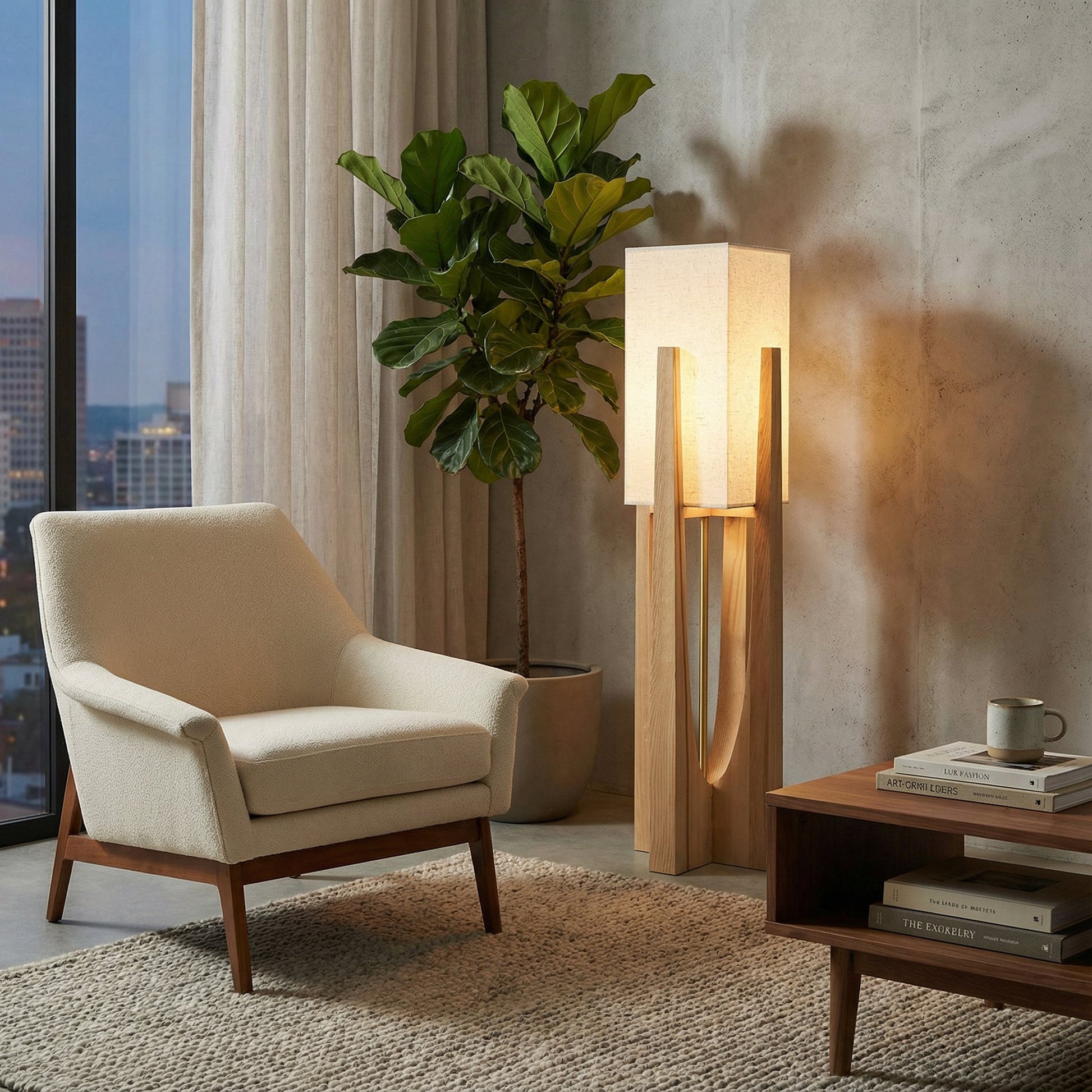 WabiSabi | Elegant Handmade Japanese Style Modern Floor Lamp 2