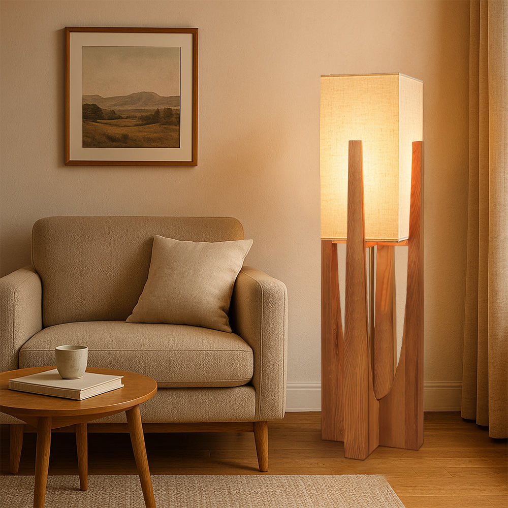 WabiSabi | Elegant Handmade Japanese Style Modern Floor Lamp 4