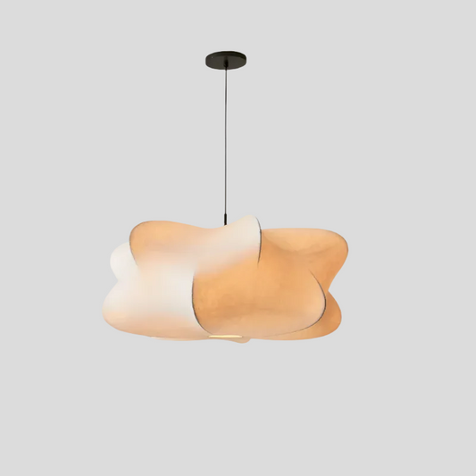 Elegant Asian-Inspired Silk Hanging Lamp - Lusomart