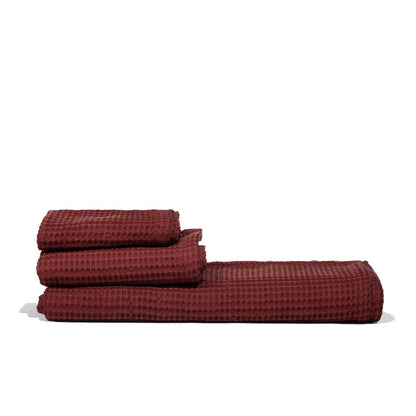 Soft Bamboo Waffle Towel Set Quick Dry Spa Set