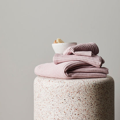 Soft Bamboo Waffle Towel Set Quick Dry Spa Set