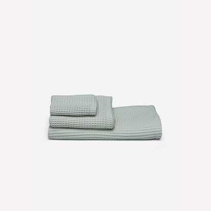 Soft Bamboo Waffle Towel Set Quick Dry Spa Set