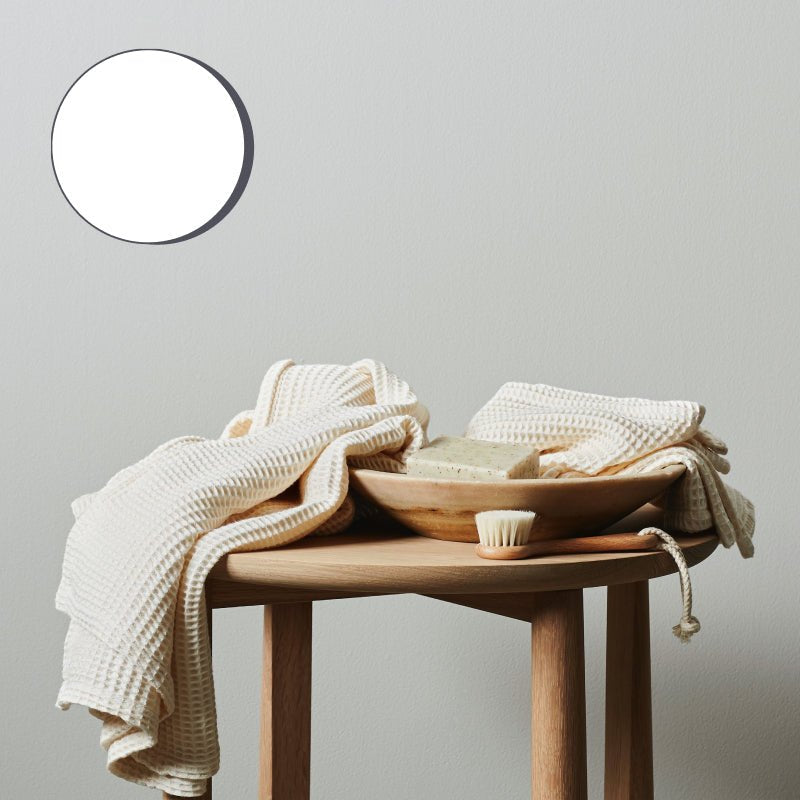 Natural Bamboo Plush Waffle Bath Towels 2 Pack Set