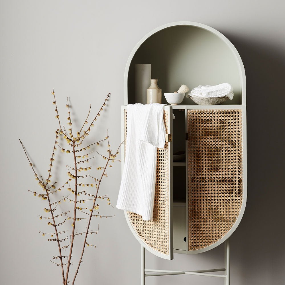 Natural Bamboo Plush Waffle Bath Towels 2 Pack Set