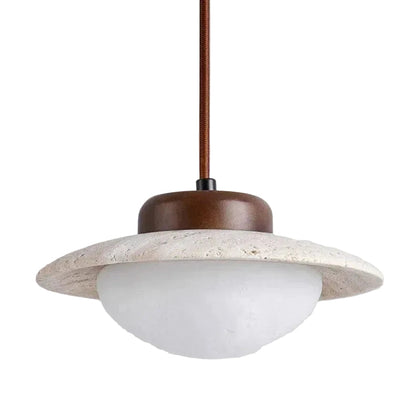 Natural Stone Round LED Hanging Light - Lusomart