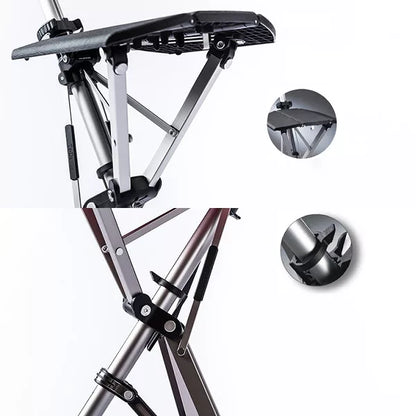 Compact Folding Walking Stick Seat