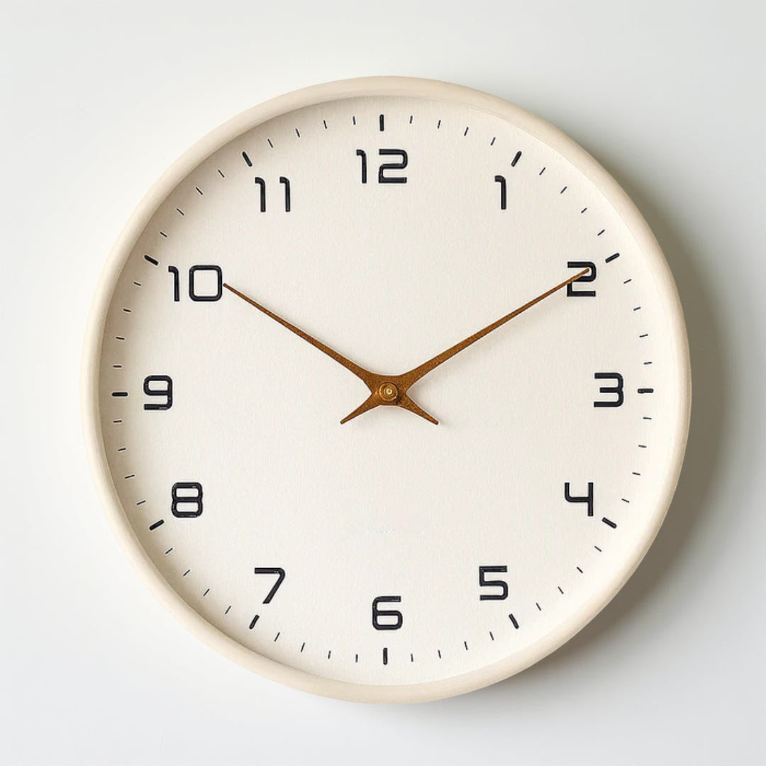 Simple Wood Quartz Clock for Home Decoration