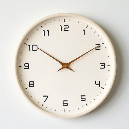 Simple Wood Quartz Clock for Home Decoration