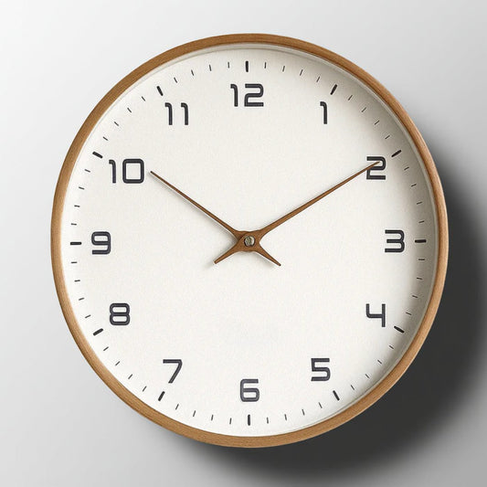 Simple Wood Quartz Clock for Home Decoration - Lusomart