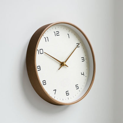 Simple Wood Quartz Clock for Home Decoration