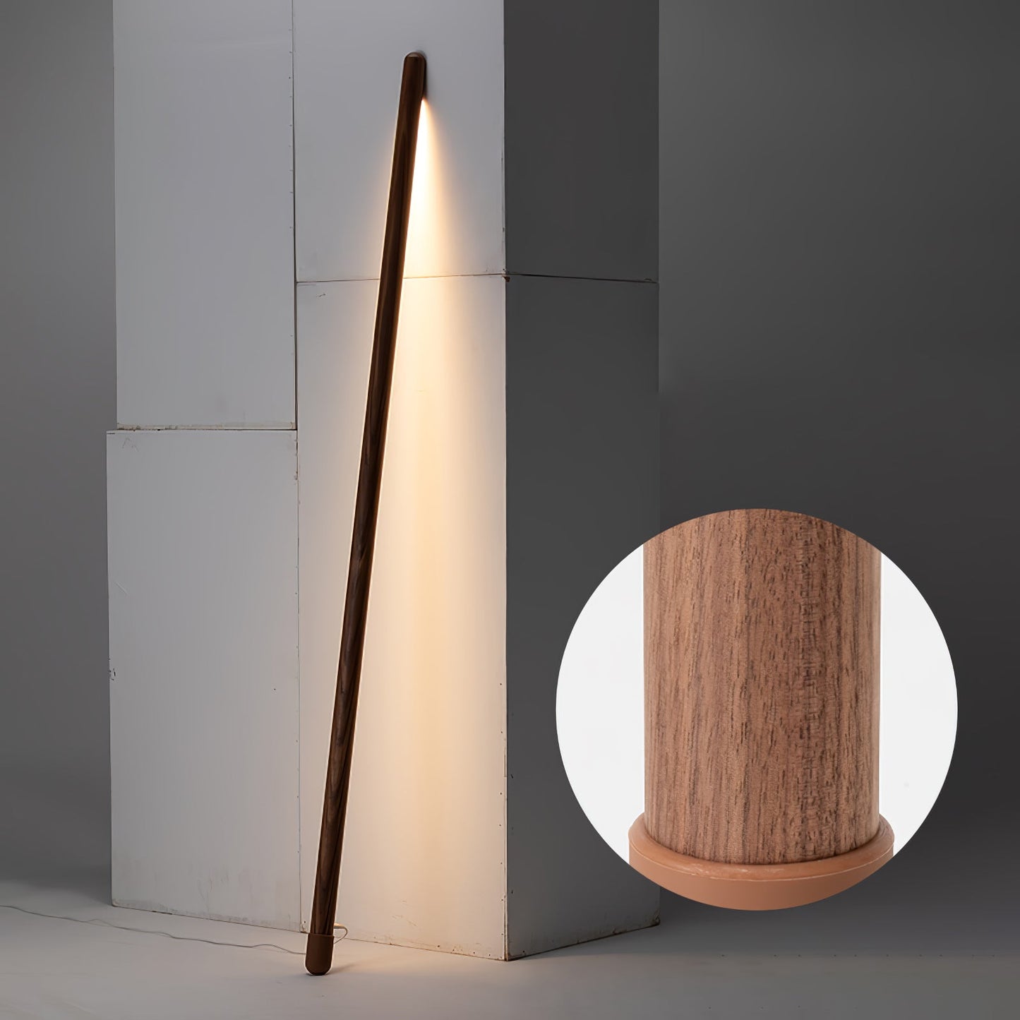 Compact Slim Floor Lamp with Adjustable Arm - Lusomart