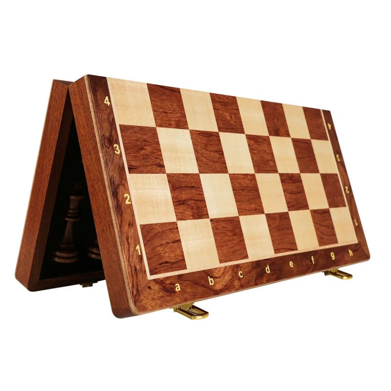 WalnutCraft | Elegant Classic Foldable Wooden Chess Set 5