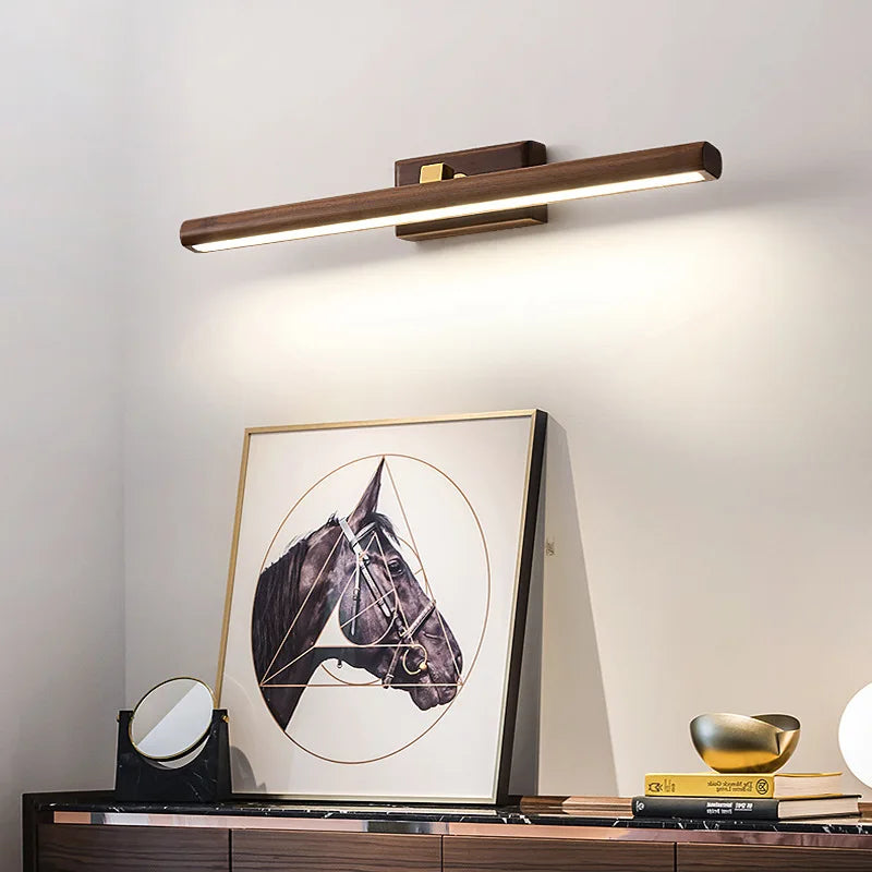 WalnutGlow – Sleek Black Walnut Lamp 1