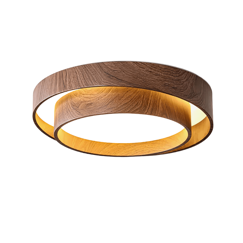 WalnutGlow | Elegant Modern Japandi Ceiling Lamp Fixture 1