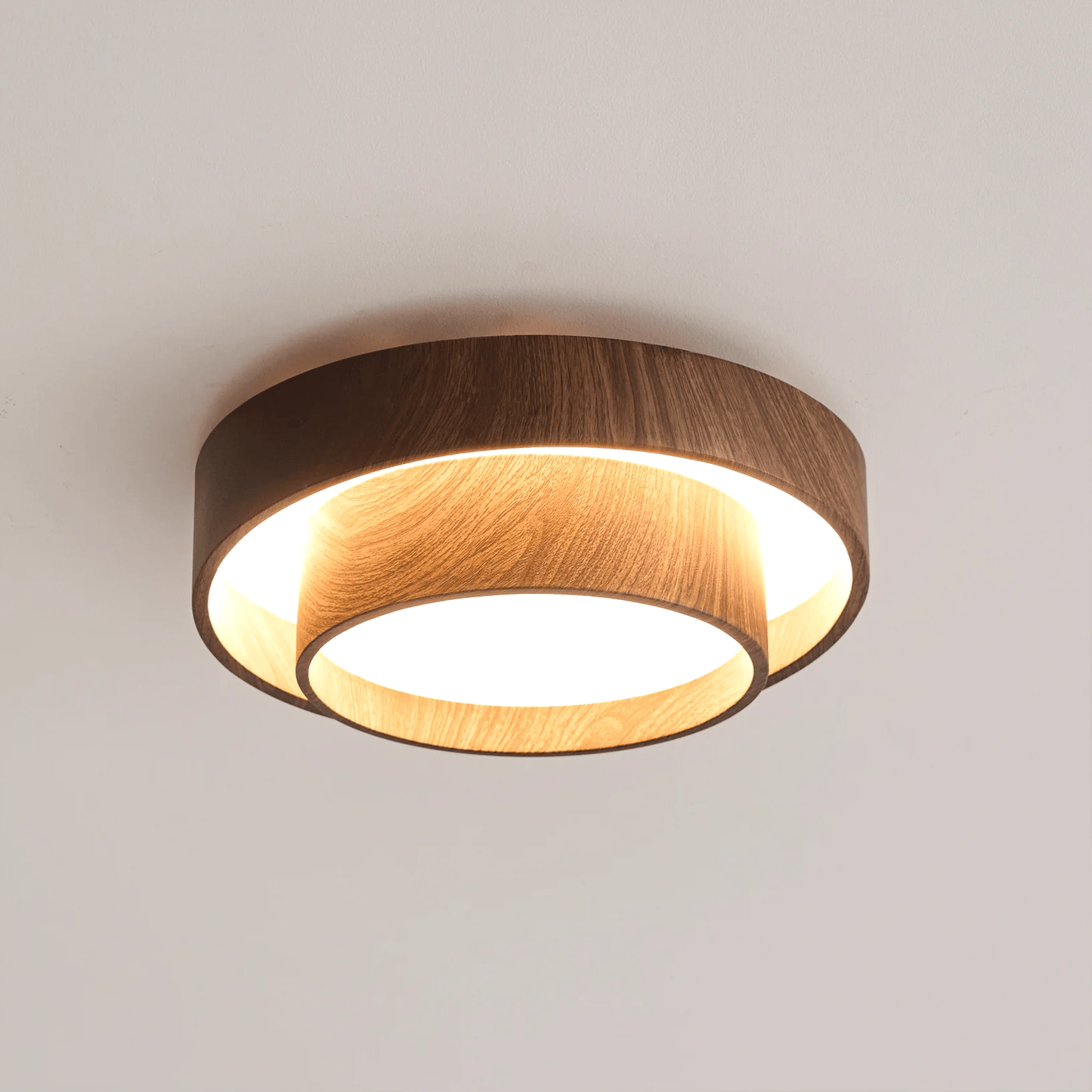 WalnutGlow | Elegant Modern Japandi Ceiling Lamp Fixture 5