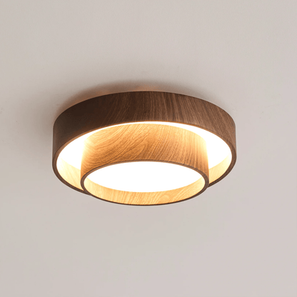 WalnutGlow | Elegant Modern Japandi Ceiling Lamp Fixture 5