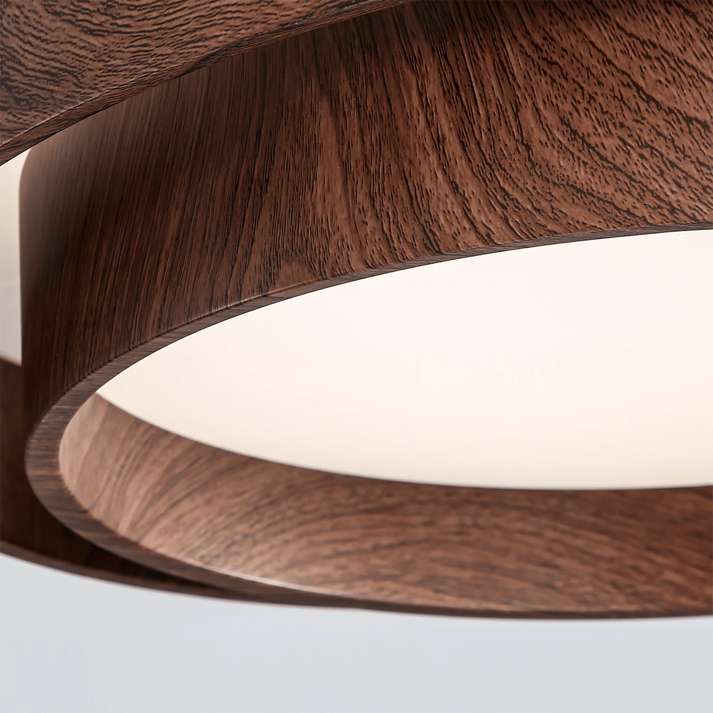 WalnutGlow | Elegant Modern Japandi Ceiling Lamp Fixture 6