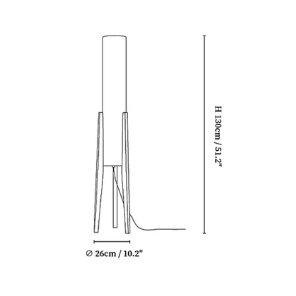 WalnutGlow | Elegant Modern Japandi Style Floor Lamp 3