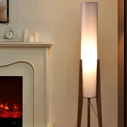 WalnutGlow | Elegant Modern Japandi Style Floor Lamp 7