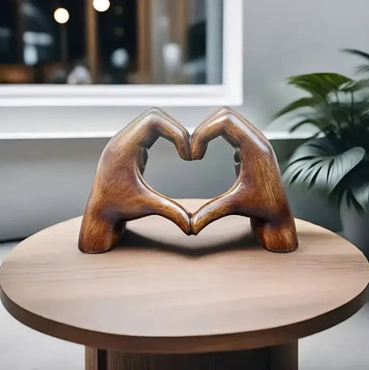 Unique Handcrafted Wood Heart Decoration