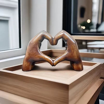 Unique Handcrafted Wood Heart Decoration