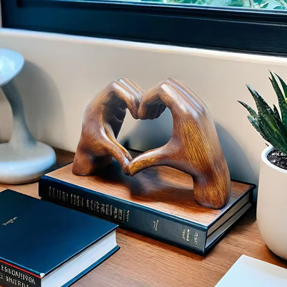 Unique Handcrafted Wood Heart Decoration