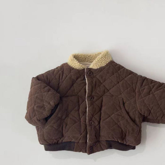 Cozy Plaid Jacket for Boys - Classic & Insulated - Lusomart