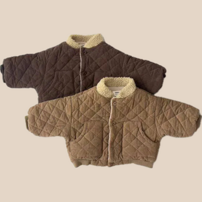 WarmTrail™ – Quilted Jacket with Check Pattern – Warm Children's Jacket for Boys 1