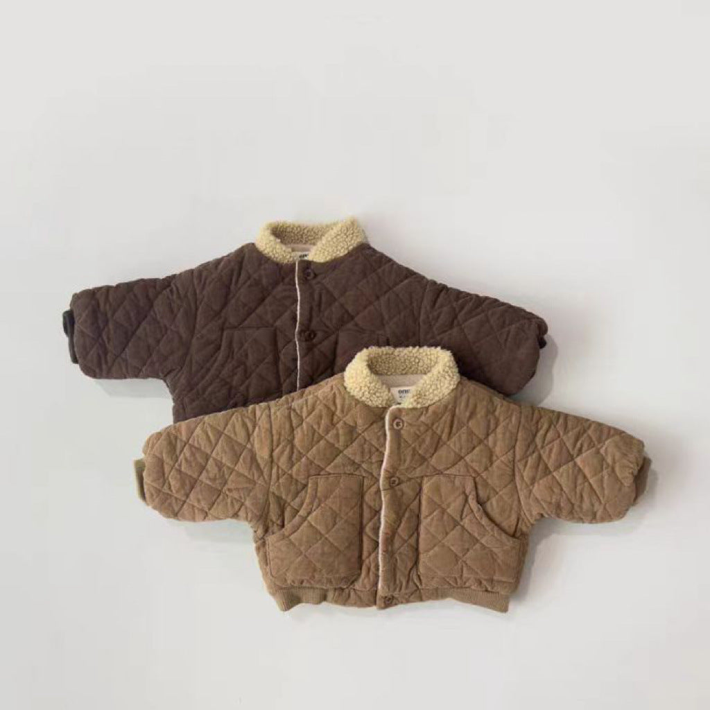 WarmTrail™ – Quilted Jacket with Check Pattern – Warm Children's Jacket for Boys 3