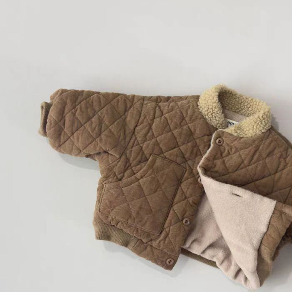 WarmTrail™ – Quilted Jacket with Check Pattern – Warm Children's Jacket for Boys 4
