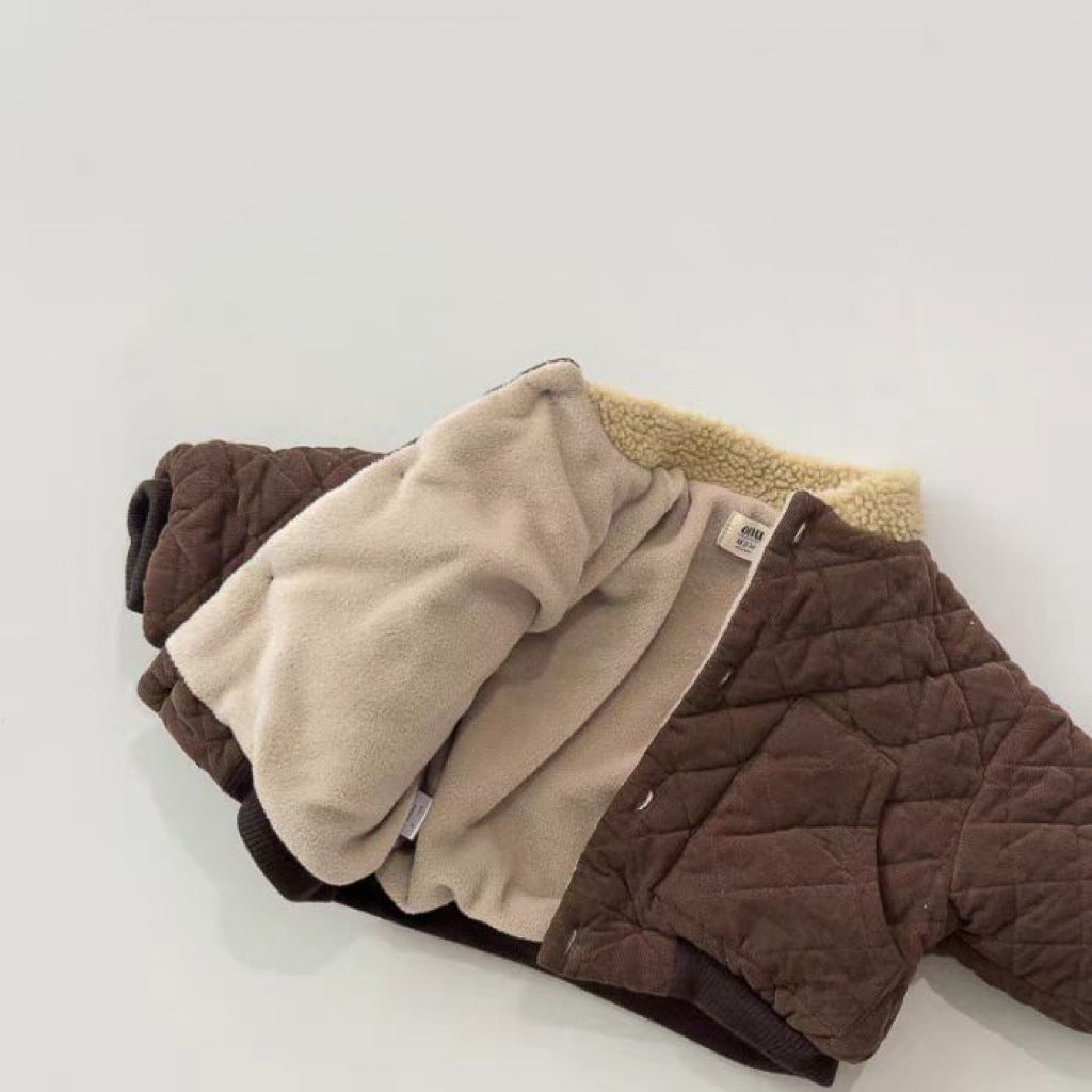 WarmTrail™ – Quilted Jacket with Check Pattern – Warm Children's Jacket for Boys 6