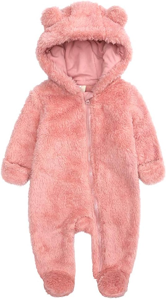 Warm Baby Romper with Hood 12