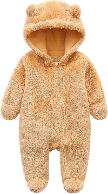 Warm Baby Romper with Hood 15