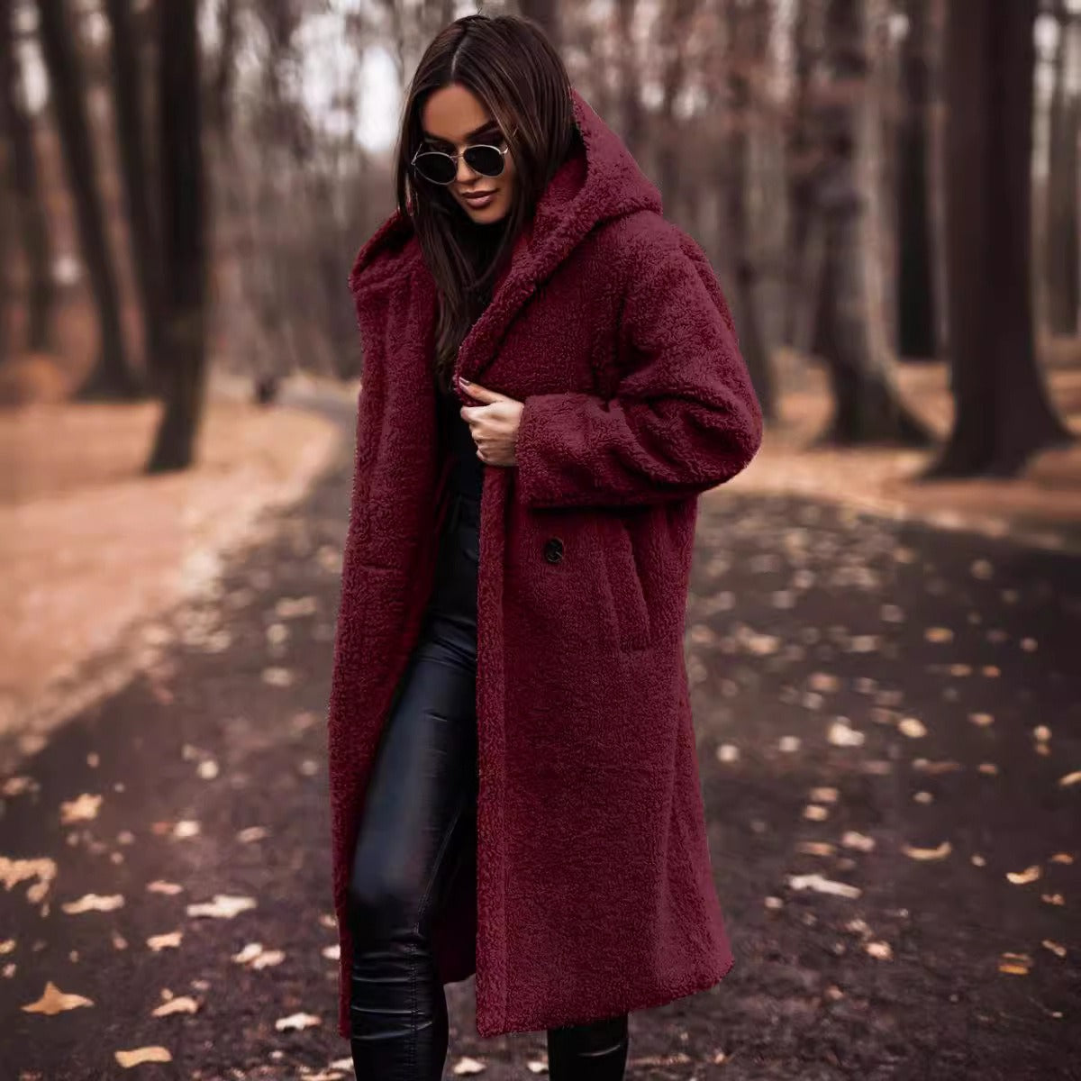 Cozy Long Womens Winter Coat with Hood - Lusomart