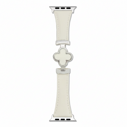 Stylish Floral Leather Smartwatch Strap for Women - Lusomart
