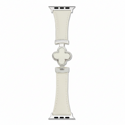 Stylish Floral Leather Smartwatch Strap for Women - Lusomart