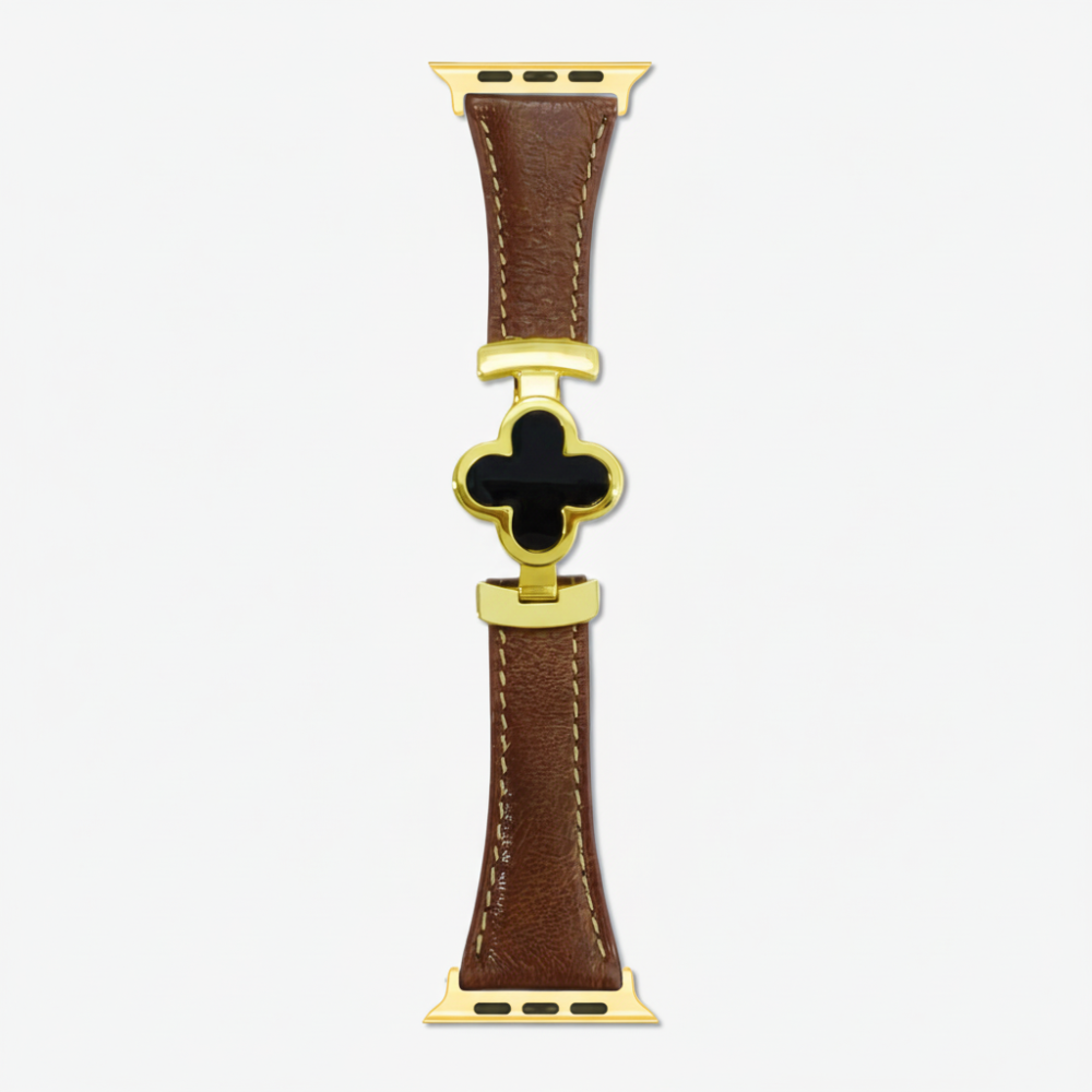 Stylish Floral Leather Smartwatch Strap for Women