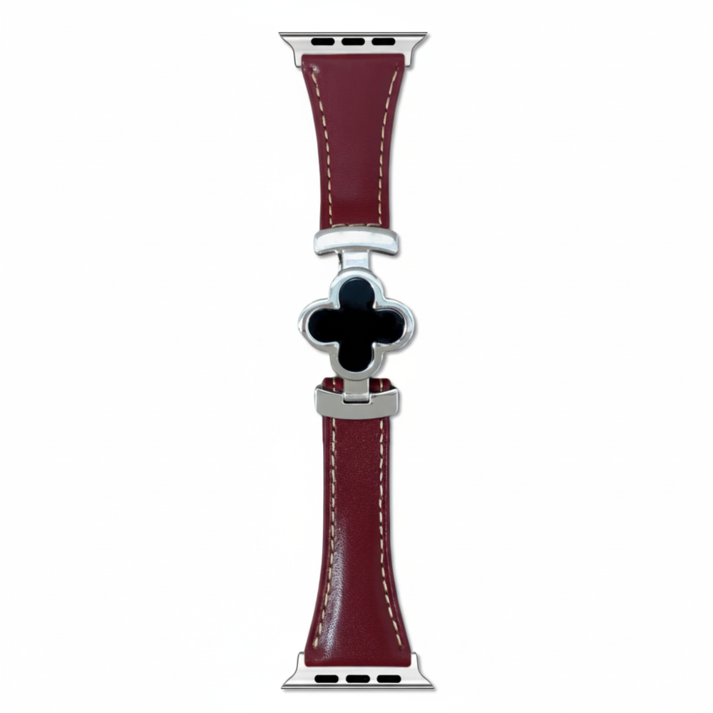 Stylish Floral Leather Smartwatch Strap for Women