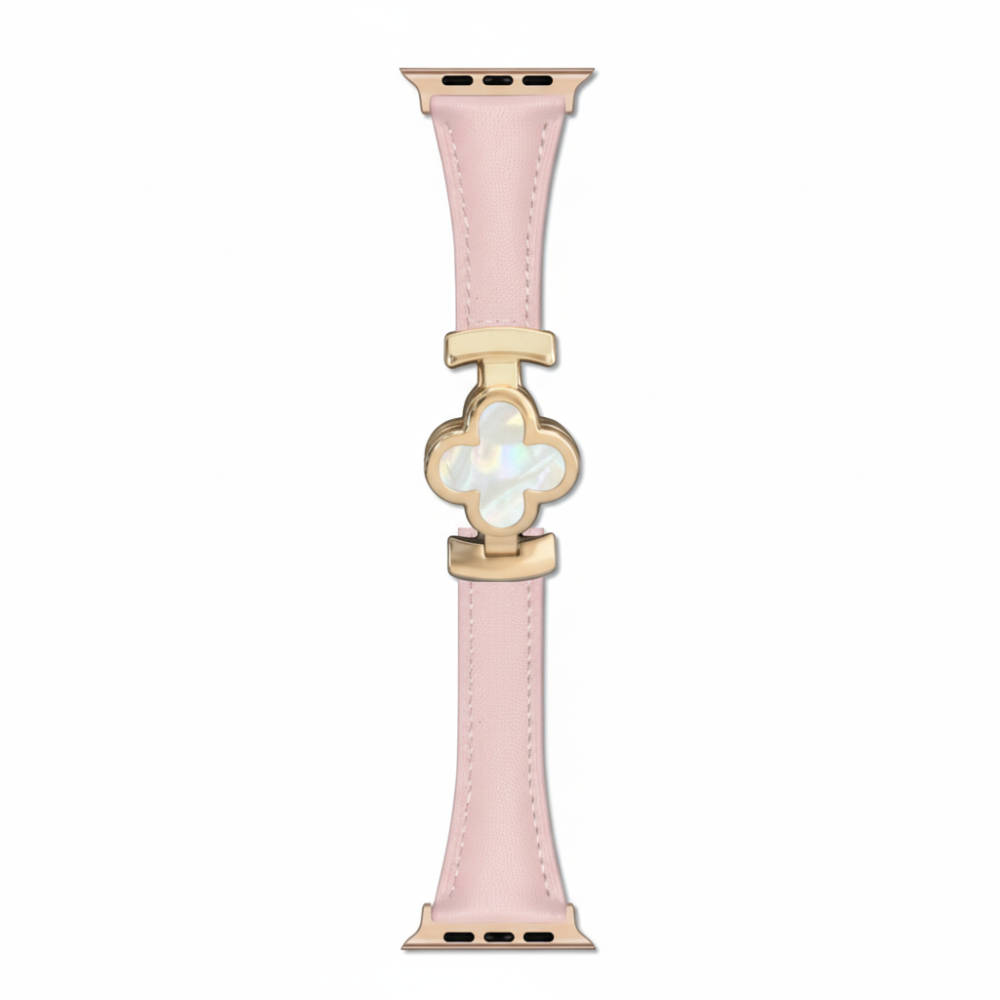 Stylish Floral Leather Smartwatch Strap for Women