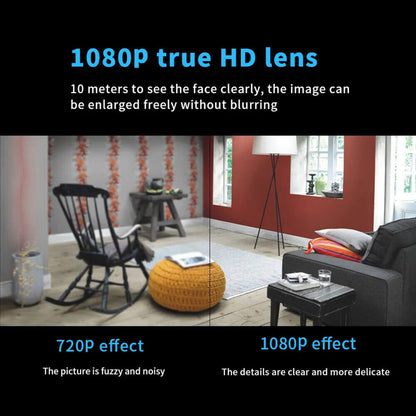 Compact 1080P WiFi Security Camera with Wide Night View