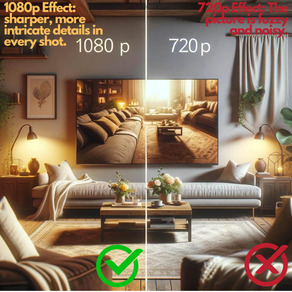 Compact 1080P WiFi Security Camera with Wide Night View